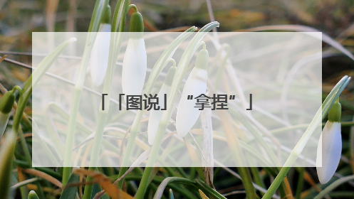 「图说」“拿捏”