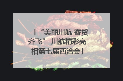 “美丽川航 客货齐飞” 川航精彩亮相第七届西洽会