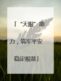 “天眼”助力，筑牢平安稳定根基