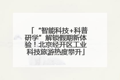 “智能科技+科普研学”解锁假期新体验！北京经开区工业科技旅游热度攀升