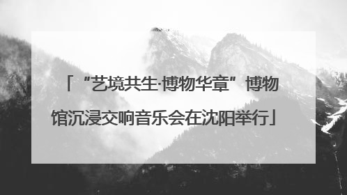 “艺境共生·博物华章”博物馆沉浸交响音乐会在沈阳举行