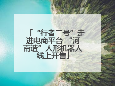 “行者二号”走进电商平台 “河南造”人形机器人线上开售