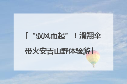 “驭风而起”!滑翔伞带火安吉山野体验游