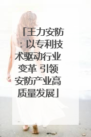 王力安防：以专利技术驱动行业变革 引领安防产业高质量发展
