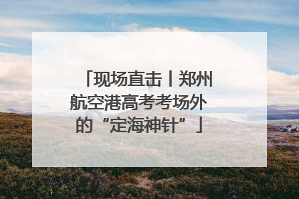 现场直击丨郑州航空港高考考场外的“定海神针”