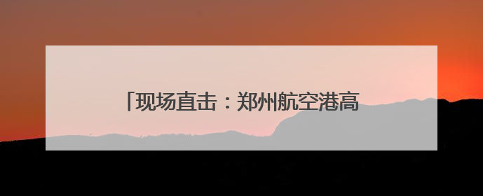 现场直击：郑州航空港高考考场外的“定海神针”