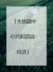 火热副中心兴起清凉经济