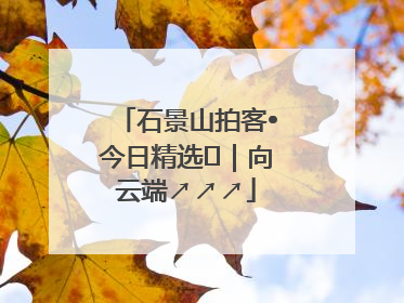 石景山拍客•今日精选⑳｜向云端↗↗↗