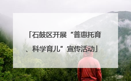 石鼓区开展“普惠托育、科学育儿”宣传活动
