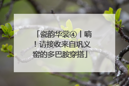 瓷韵华裳④丨嘀！请接收来自巩义窑的多巴胺穿搭