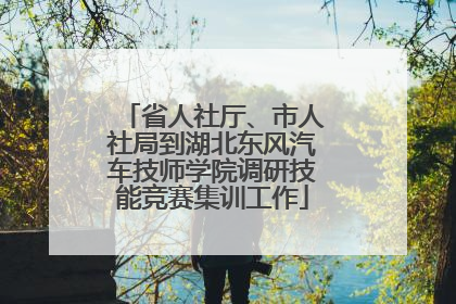 省人社厅、市人社局到湖北东风汽车技师学院调研技能竞赛集训工作