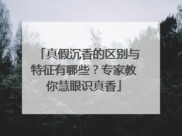 真假沉香的区别与特征有哪些？专家教你慧眼识真香