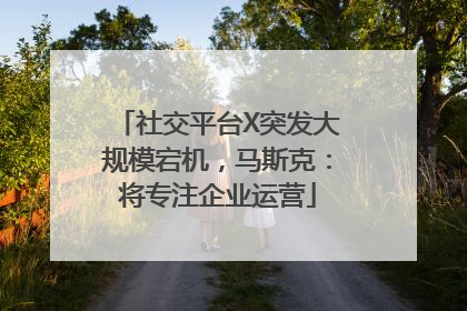 社交平台X突发大规模宕机，马斯克：将专注企业运营