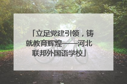 立足党建引领，铸就教育辉煌——河北联邦外国语学校