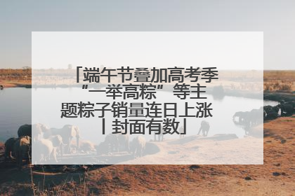 端午节叠加高考季 “一举高粽”等主题粽子销量连日上涨丨封面有数