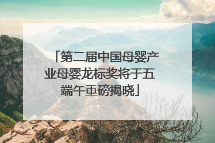 第二届中国母婴产业母婴龙标奖将于五端午重磅揭晓