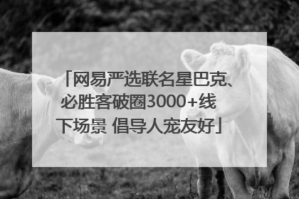 网易严选联名星巴克、必胜客破圈3000+线下场景 倡导人宠友好
