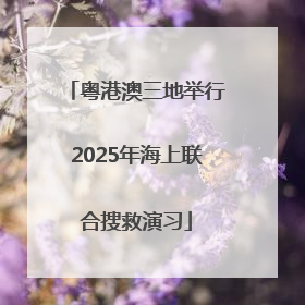 粤港澳三地举行2025年海上联合搜救演习