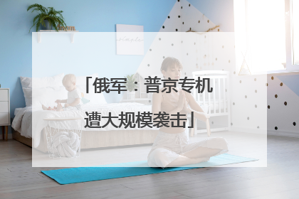 俄军：普京专机遭大规模袭击