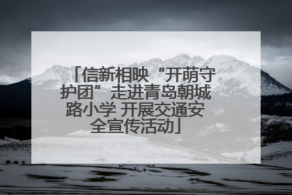 信新相映“开萌守护团”走进青岛朝城路小学 开展交通安全宣传活动