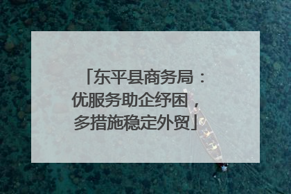 东平县商务局：优服务助企纾困，多措施稳定外贸