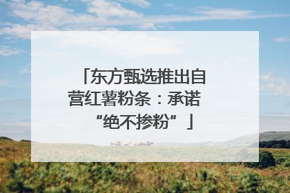 东方甄选推出自营红薯粉条：承诺“绝不掺粉”