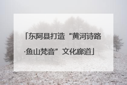 东阿县打造“黄河诗路·鱼山梵音”文化廊道