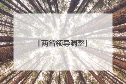 两省领导调整