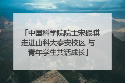中国科学院院士宋振骐走进山科大泰安校区 与青年学生共话成长