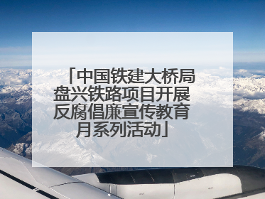 中国铁建大桥局盘兴铁路项目开展反腐倡廉宣传教育月系列活动