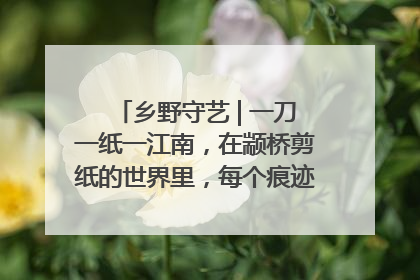 乡野守艺 | 一刀一纸一江南，在颛桥剪纸的世界里，每个痕迹都刻着水乡的柔情