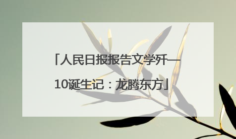 人民日报报告文学歼—10诞生记：龙腾东方