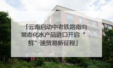 云南启动中老铁路南向常态化水产品进口开启“鲜”速贸易新征程
