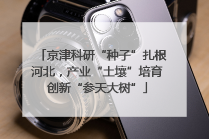 京津科研“种子”扎根河北，产业“土壤”培育创新“参天大树”