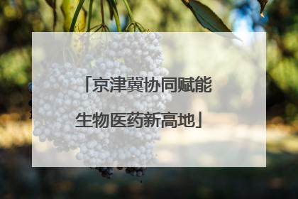 京津冀协同赋能生物医药新高地
