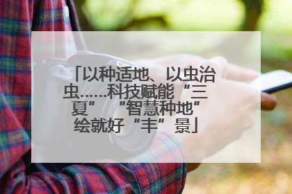 以种适地、以虫治虫……科技赋能“三夏” “智慧种地”绘就好“丰”景