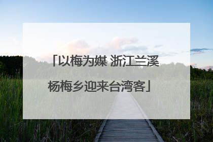 以梅为媒 浙江兰溪杨梅乡迎来台湾客