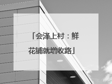 会泽上村：鲜花铺就增收路