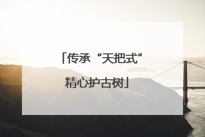 传承“天把式” 精心护古树