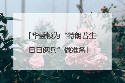 华盛顿为“特朗普生日日阅兵”做准备