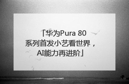 华为Pura 80系列首发小艺看世界，AI能力再进阶