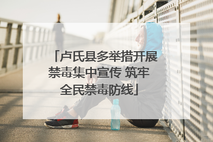 卢氏县多举措开展禁毒集中宣传 筑牢全民禁毒防线