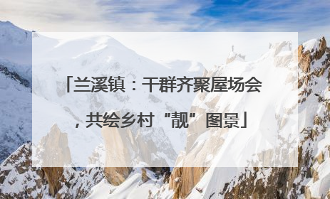 兰溪镇：干群齐聚屋场会，共绘乡村“靓”图景