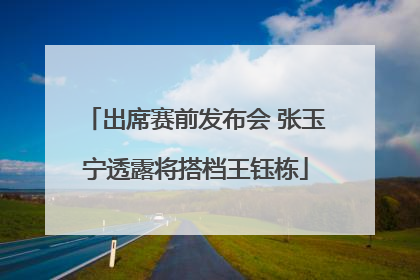 出席赛前发布会 张玉宁透露将搭档王钰栋