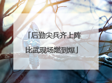 后勤尖兵齐上阵 比武现场燃到爆