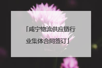 咸宁物流供应链行业集体合同签订