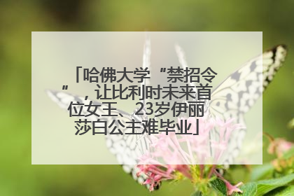 哈佛大学“禁招令”，让比利时未来首位女王、23岁伊丽莎白公主难毕业