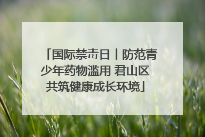 国际禁毒日丨防范青少年药物滥用 君山区共筑健康成长环境