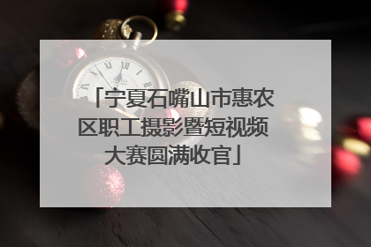 宁夏石嘴山市惠农区职工摄影暨短视频大赛圆满收官