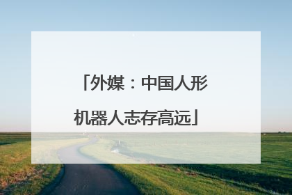 外媒：中国人形机器人志存高远
